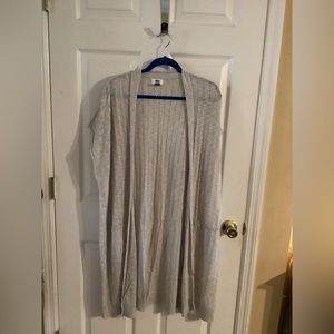 Long, lightweight, duster sweater